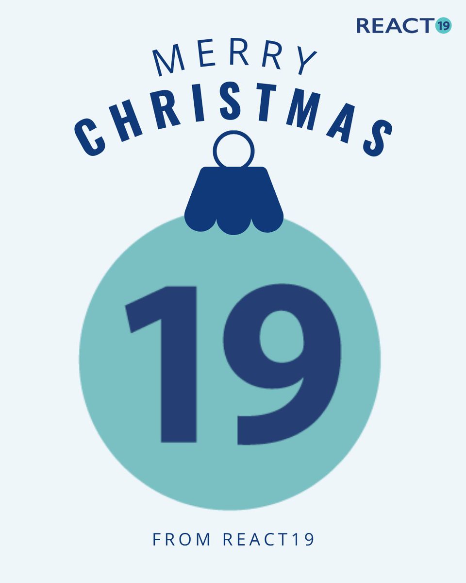 From all of us at React19, Merry Christmas.

To every individual still waiting for healing, and to every supporter who continues to stand with our mission, thank you for being part of this work.