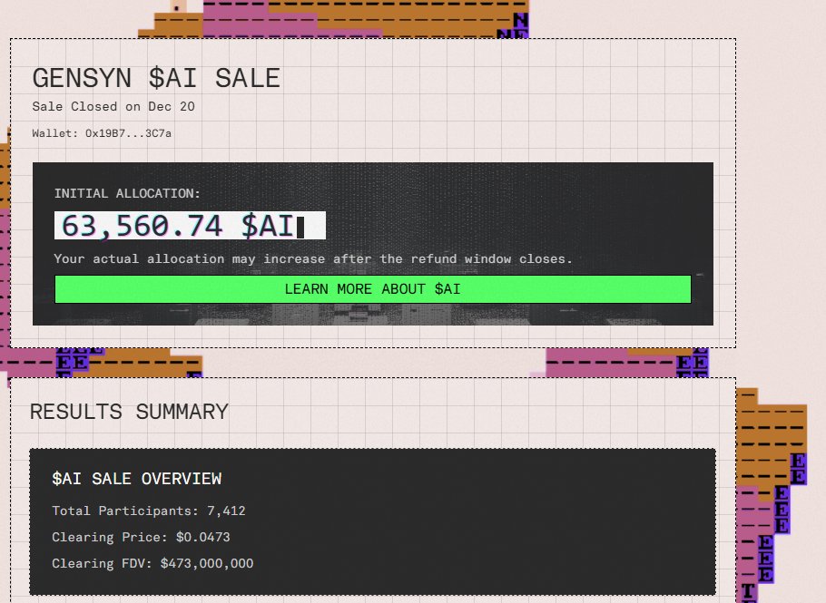 kittu2141's tweet image. Grateful to receive my $AI allocation 🙏
Thanks @gensynai for building something solid, and massive thanks to @xRahulTalks for the timely help &amp;amp; alpha.
Onwards 🚀