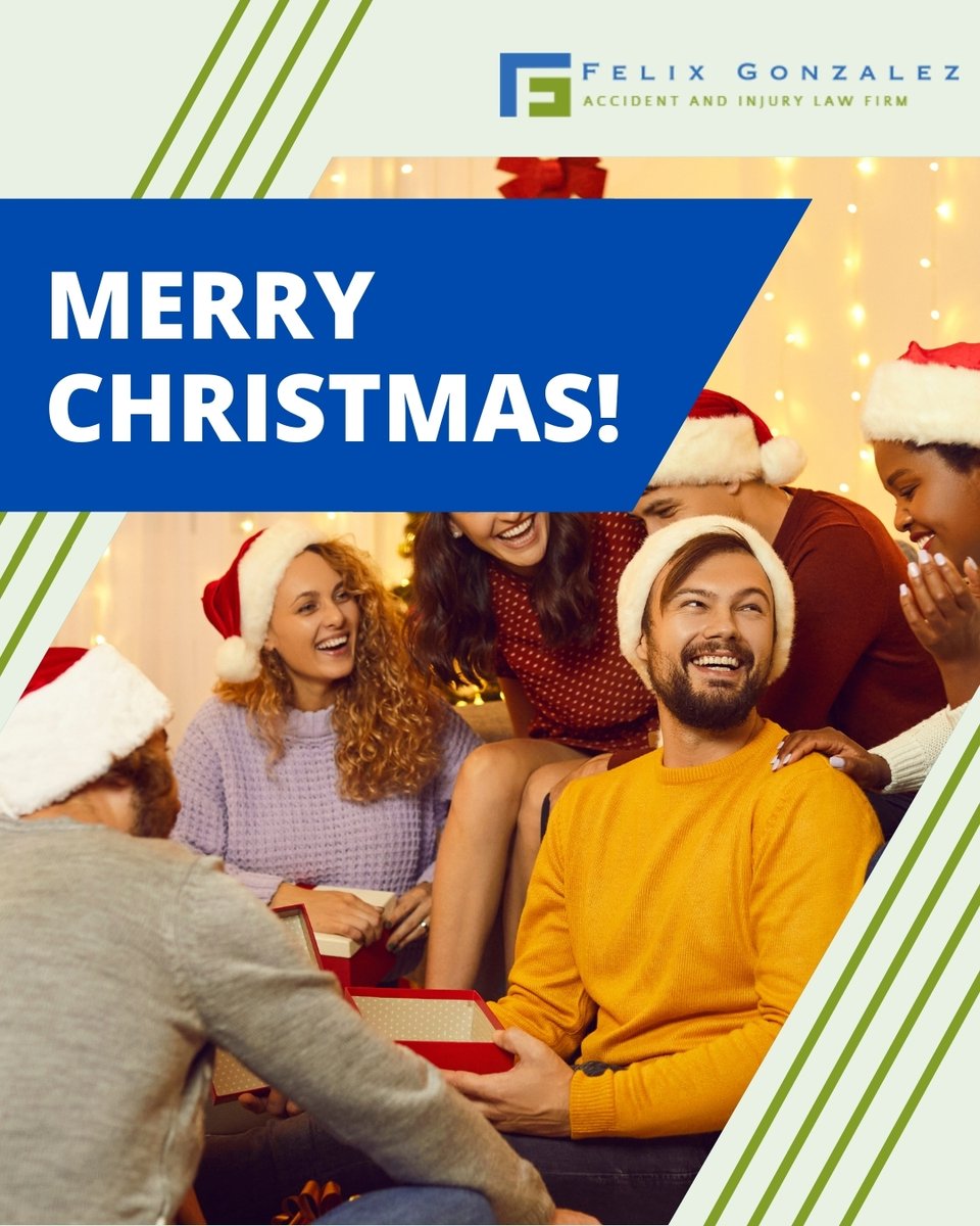FGLAWFIRM's tweet photo. Merry Christmas from Felix Gonzalez Accident and Injury Law Firm! We thank you for your trust and support this year. Wishing you a joyful holiday season filled with peace, love, and happiness.
#MerryChristmas #HolidaySeason #FelixGonzalezAccidentandInjuryLawFirm https://t.co/voBYA9rzOu
