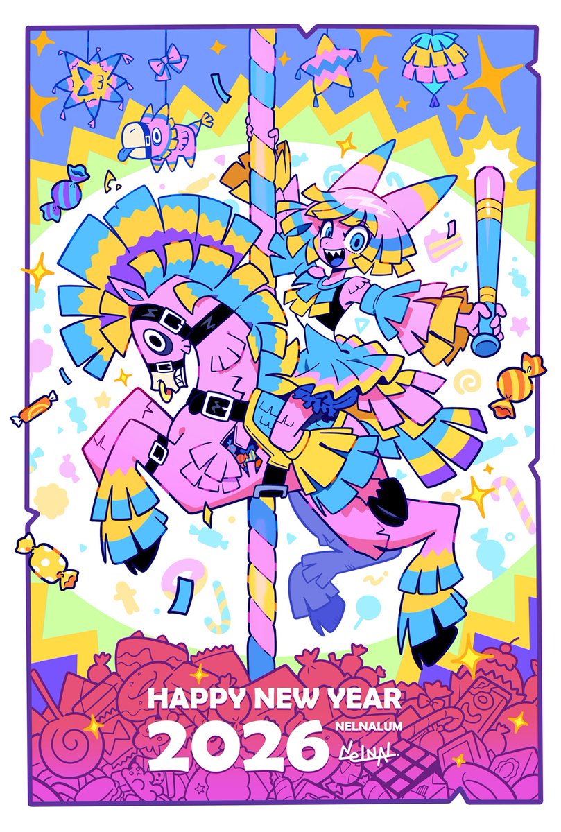 nelnalium's tweet image. ✨HAPPY NEW YEAR🐎🪅
