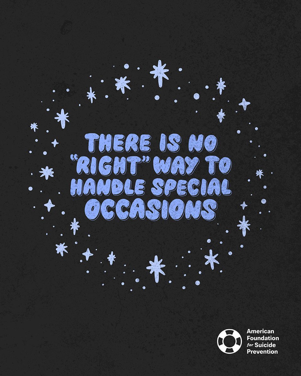 Holidays and special occasions can raise an array of emotions. It's okay if today — or any day — is difficult for you.

Take it moment by moment. You are doing your best and that is more than enough. 🫶