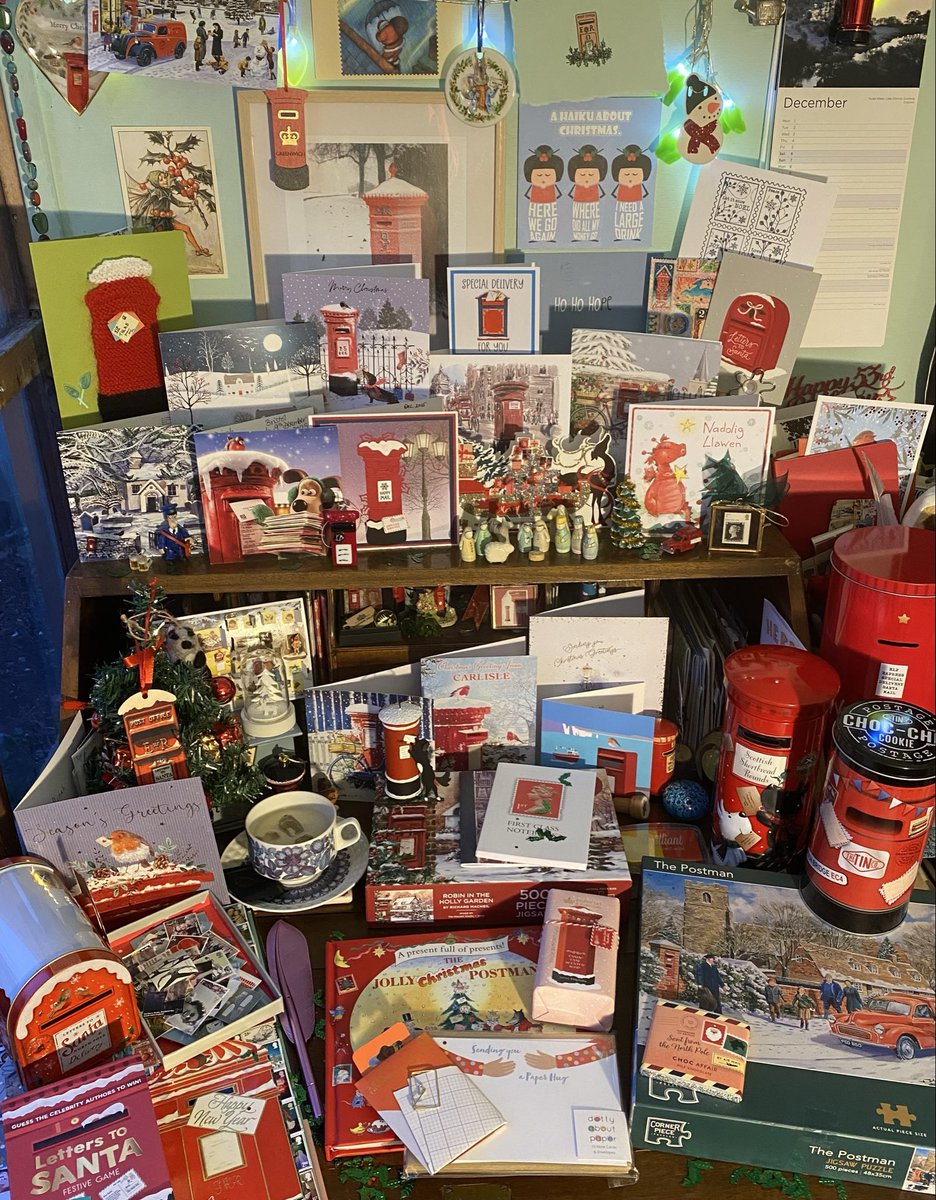 letterappsoc's tweet photo. Hope youโve all had a wonderful postal-themed-filled Christmas! A huge thank you to everyone who made it such a special day here at THLAS HQ with lettery gifts galore. You really are the loveliest. #DeskGallery #UpTheShed ๐๐๐ฎโค๏ธ https://t.co/JAUUDM2wTY