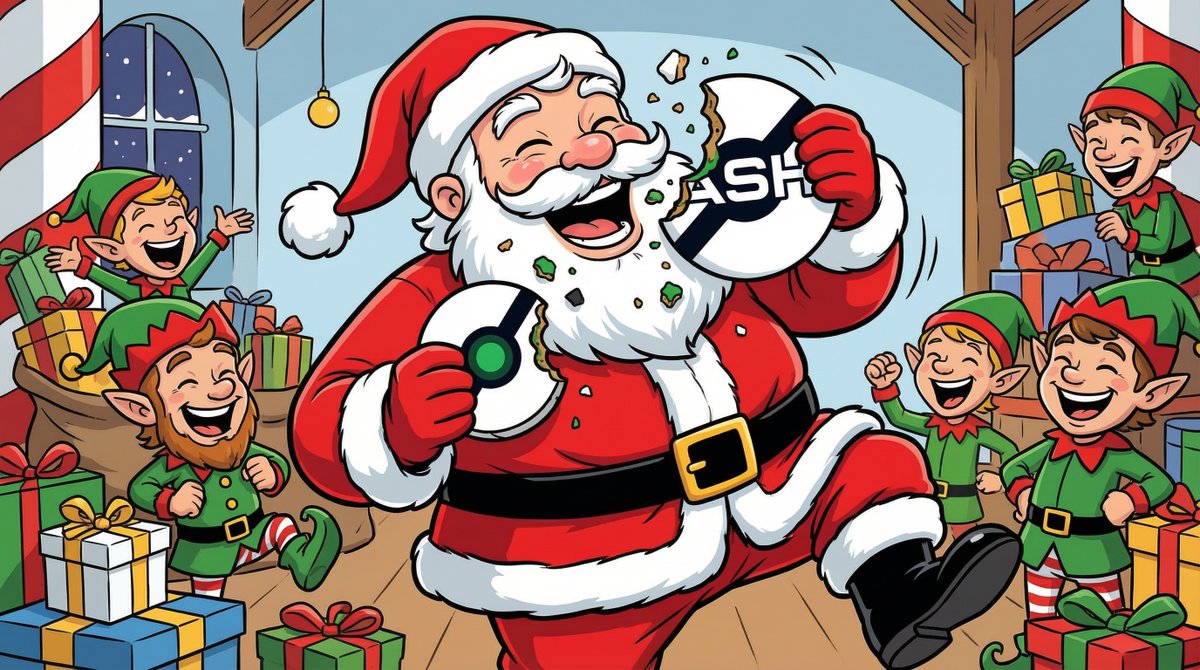 ashtradex's tweet photo. Merry Christmas! 🎄

May your cookies be unlimited, your gifts be slightly suspiciously generous, and your gains be so good even Santa’s taking notes.

Eat, laugh, ship big things, and if anything breaks, just blame the elves. 🎅✨

$SANTA #Trenches #Solana https://t.co/h5j5MVSVnb