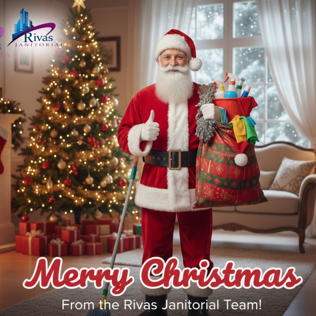 RivasJanitorial's tweet photo. 🎄Merry Christmas from all of us at Rivas Janitorial!
Wishing you a season filled with joy, peace, and sparkling clean spaces.
Thank you for trusting us to keep your homes and workplaces spotless.🎅🧹 https://t.co/gTn2r6dbwd