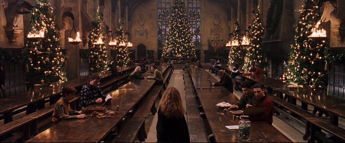 HPotterUniverse's tweet photo. Christmas at Hogwarts🎄 https://t.co/Bd4Z9jtESx