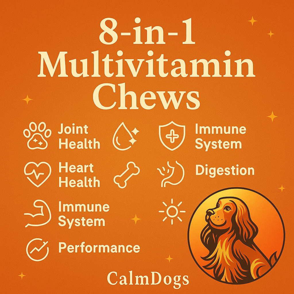 CalmShops's tweet image. Boost your dog's health with Calmdogs® 8-in-1 Daily Multivitamin Chews! Just £12.95 for a balanced blend of essential nutrients. Keep your pup healthy every day! 🐶✨ #DogHealth #Calmdogs calmshops.co.uk/products/calmd…