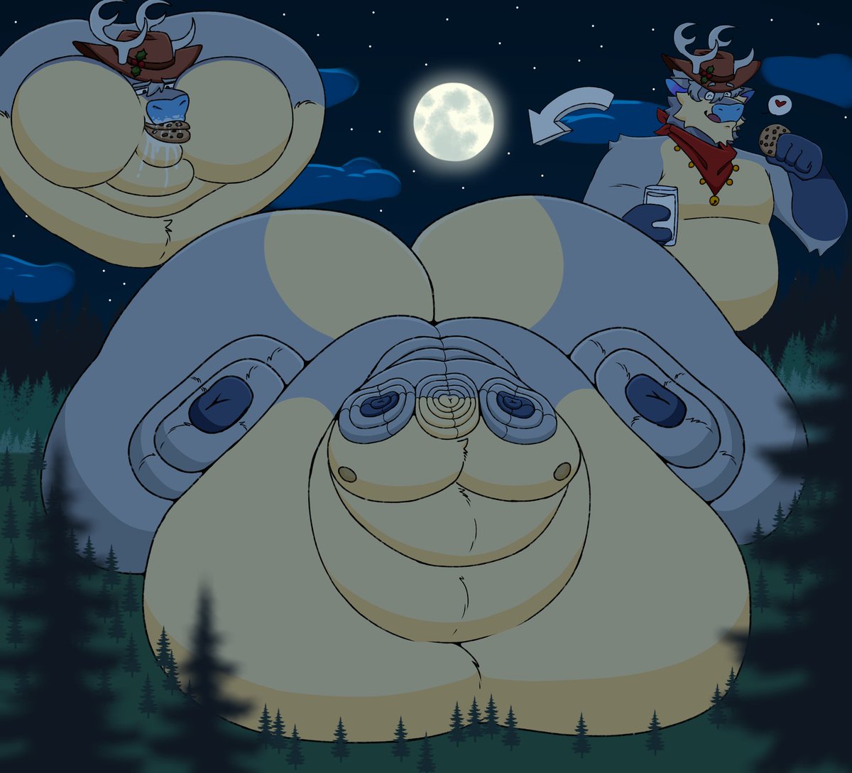 fomxieplease's tweet image. Merry christmas y'all!! Also sorry, but I had all the milk and cookies you left out :3

art by @/Borgordrizz