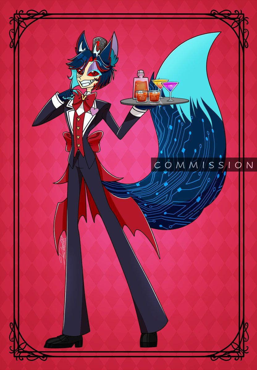 GDcool27's tweet image. HO HO HO! Vex and the Crew are Here to serve! OwO

THANK YOU TO @Solav46  For Commissioning these four awesome peeps! Look at em ready to show the hotel ,the V's Dedication UvU

*Full Body/ Rendered*     
*Vees/HH Maid and Butler Style* 
#Commission #HazbinHotel #HazbinHotelOC