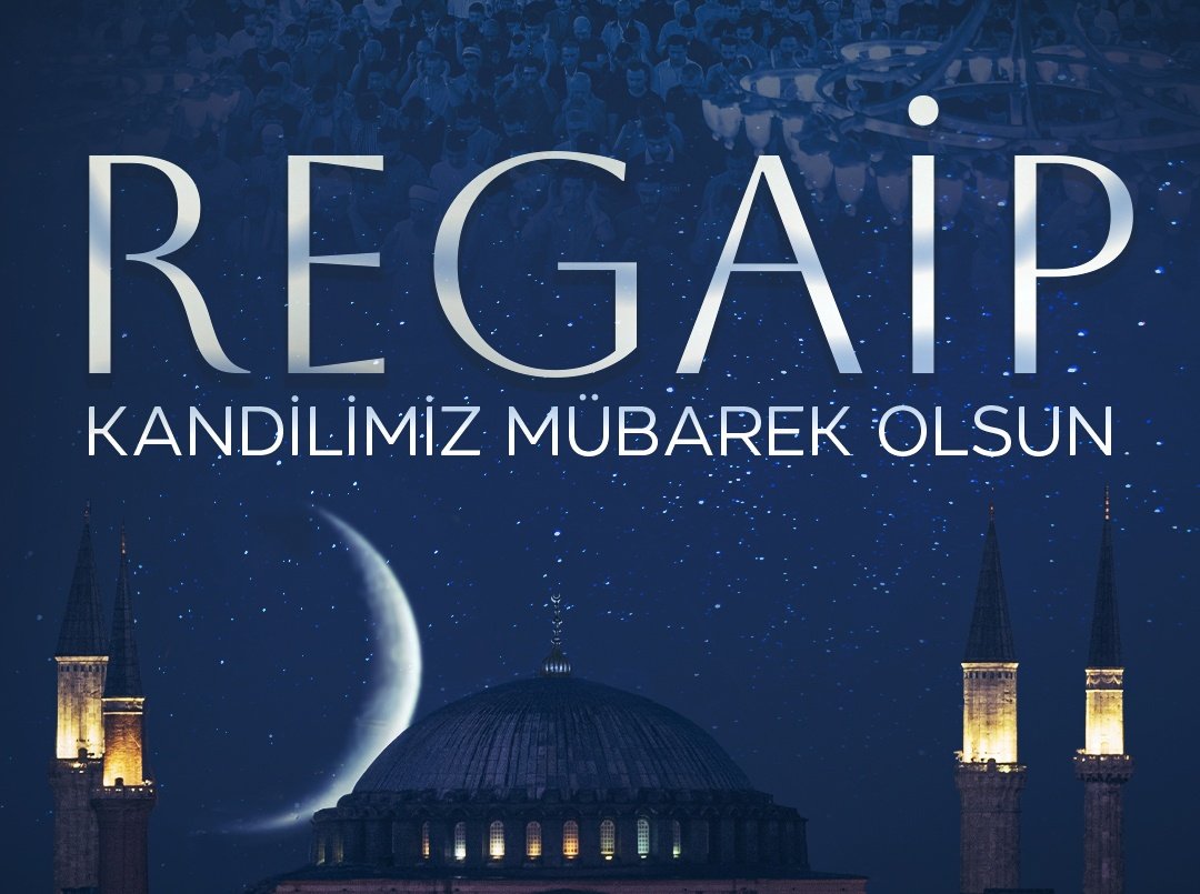 Rahmetin kapılarının aralandığı, duaların göğe yükseldiği Regaip Kandili’nin; milletimize huzur, gönüllerimize ferahlık, ülkemize birlik ve dirlik getirmesini diliyorum.
Regaip Kandilimiz mübarek olsun.