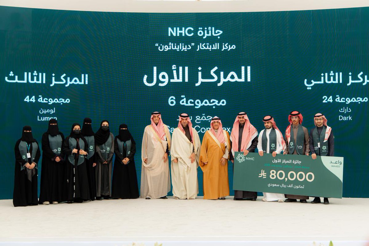 كما هي مبهرة #NHC في المشاريع العقارية والتطوير ، هاهي تبهرنا بشكل مختلف من خلال برنامج #واعد الذي يعد من أكبر برامج التدريب في قطاع التطوير العقاري في #السعودية ، والذي اختتم بحضور معالي وزير البلديات والإسكان ماجد الحقيل والرئيس التنفيذي للشركة الاستاذ محمد البطي 💚🇸🇦👏👏👏