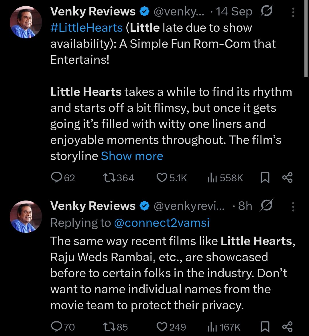 Karthikkk2014's tweet image. That Day: Show Availability.
Today: Watched through industry folks. 💦💦😂