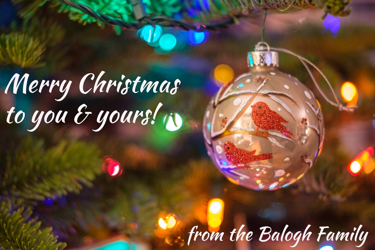 Merry Christmas and happy holidays to all!