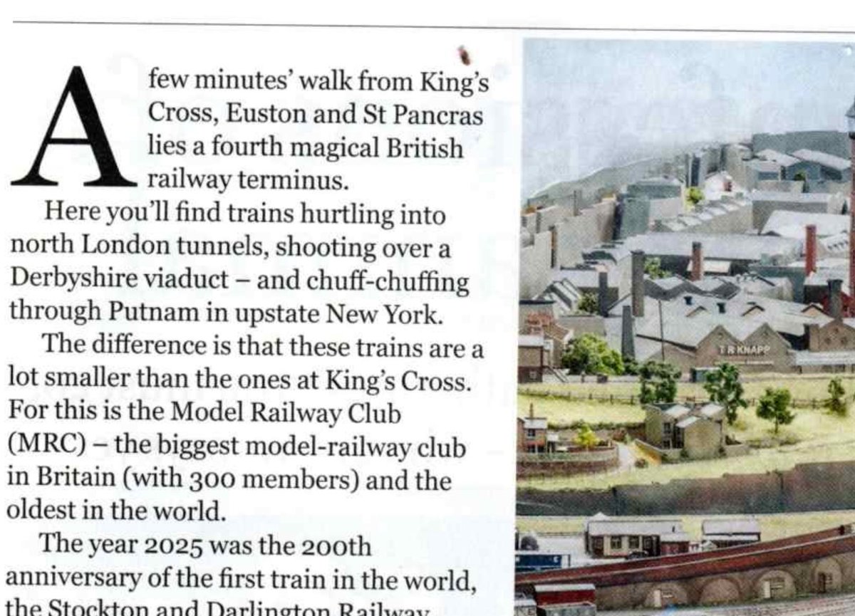 ModelRailClub's tweet photo. The latest edition of @OldieMagazine features a lovely write up of our club - the magazine is on sale now for you to read it all, and if you’d like to find out more we’ve got the perfect opportunity, an exhibition at Keen House on Sunday, 11-4.  ℹ️ https://t.co/TryVpIbkxM https://t.co/qv3C6gbUV2