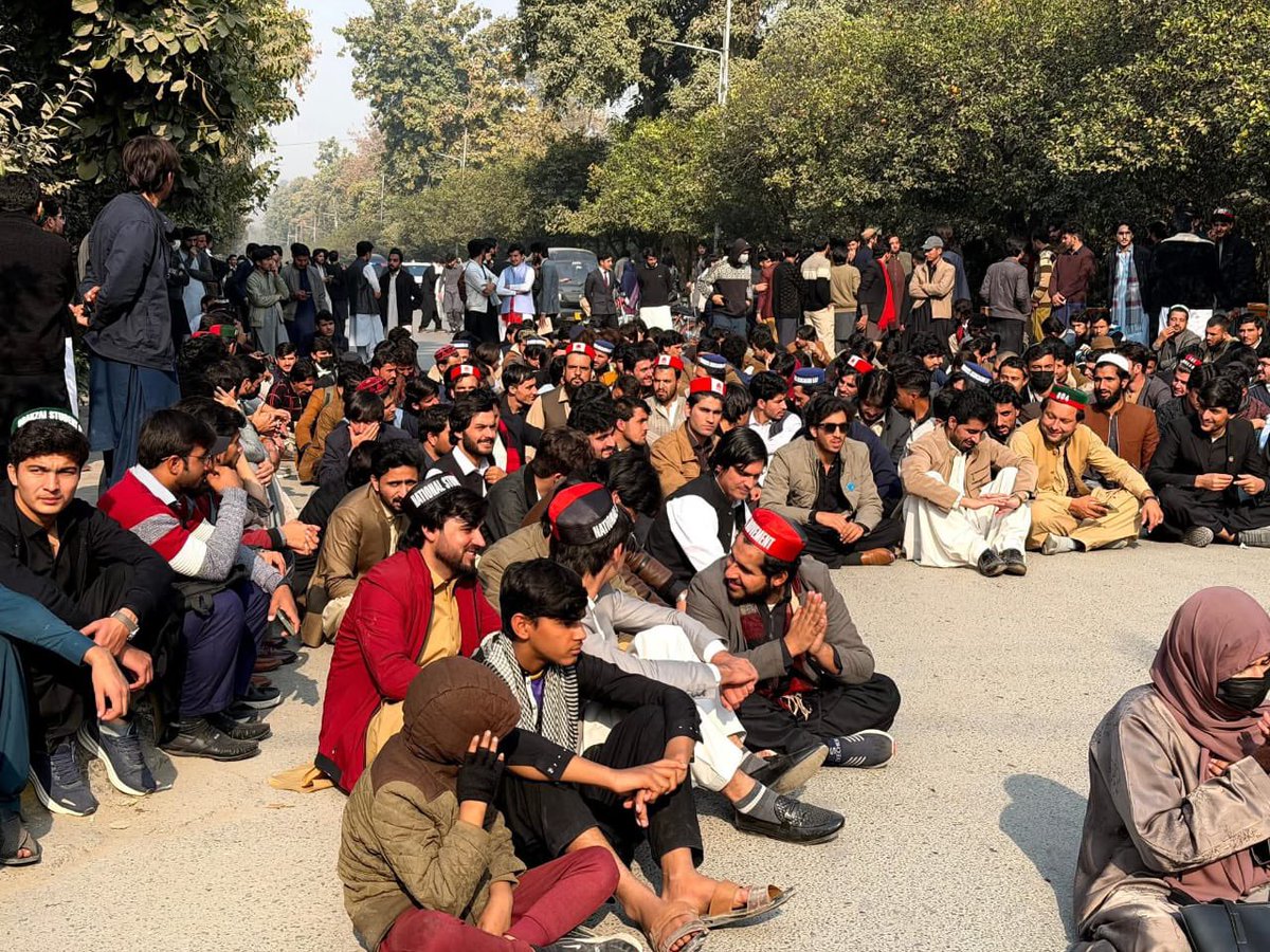 PTM social media team is running a trend on social media in support of the Peshawar university students who have been protesting peacefully against the enforced disappearances of their fellow students.
Enforced disappearance, which is a grave human right violation, is rampant in