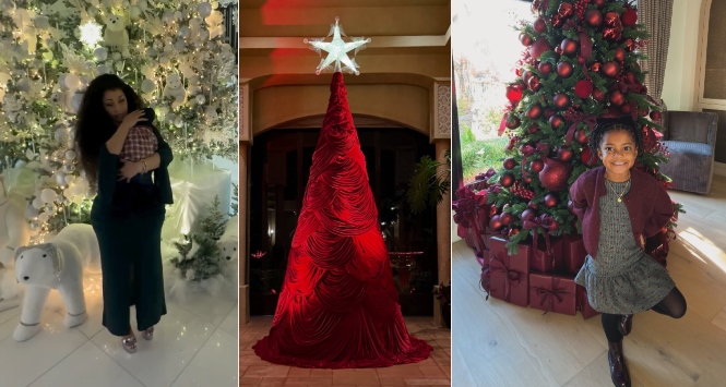 shinemycrown's tweet image. These Celebrities Took Christmas Tree Decor Personally In 2025 — And It Shows shinemycrown.com/these-celebrit… #ChristmasDecor #CelebrityStyle #WinterWonderland #HolidaySeason #FestiveHome