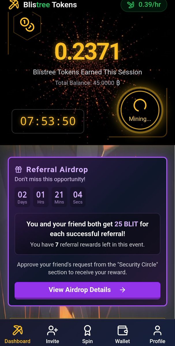 Sprouts_News's tweet photo. 🚀 Blistree New Verified Mining App Project Live! 🚨

💰 FUNDING $211M 🪙
☑️ Total Supply : 200M 🔥 
🔔 Running On Chain Token $BLIT 🪙 

📲 Sign In With Google Account 📨 
☢️ Start Mine &amp; Spin ||8Hours ⏰

🎁 Apply On Profile : 126182

✅ Join Fast 🔥
https://t.co/UlGJW6Kywq https://t.co/SY2U8vXEMO