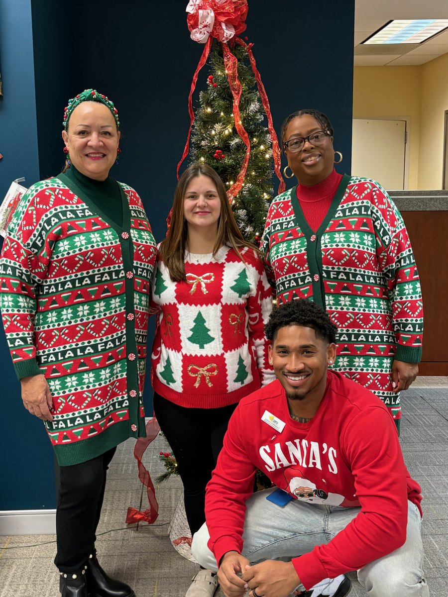 SmartCaroFCU's tweet photo. Sweater game: strong.

Holiday spirit: stronger.

Merry Christmas from your Caro crew ❤️

As a reminder, in honor of Christmas, Caro branches are closed today and tomorrow. You can always access your accounts using online banking or the mobile app.

#CaroFCU #HappyHolidays https://t.co/p1tdM60y3b