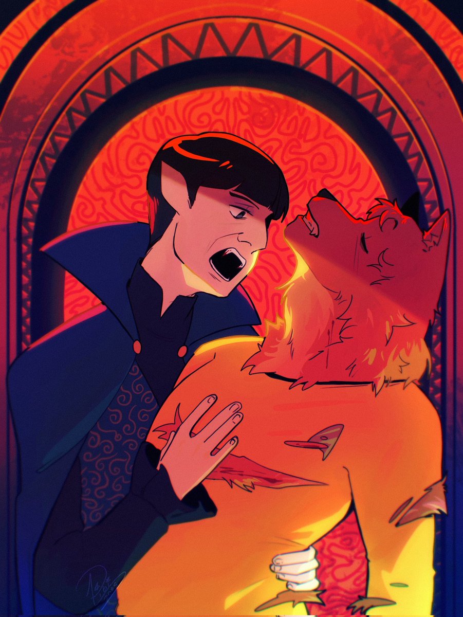 🩸Amok Time

This year for Spirk's secret Santa I got <a href="/spockitty/">Nini 🖖🏼</a> , and when I saw the supernatural au request I NEEDED to make it haha. Hope you like it!

#StarTrek