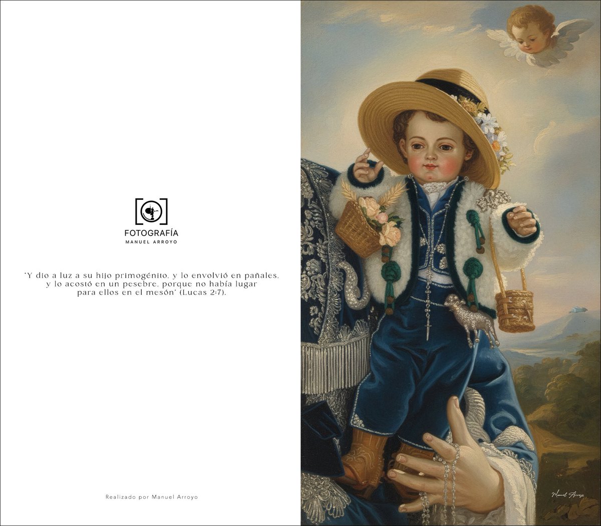 "Y dio a luz a su hijo primogénito, y lo envolvió en pañales,y lo acostó en un pesebre, porque no había lugarpara ellos en el mesón" (Lucas 2:7)”
<a href="/Aracelitanos/">Aracelitanos</a>