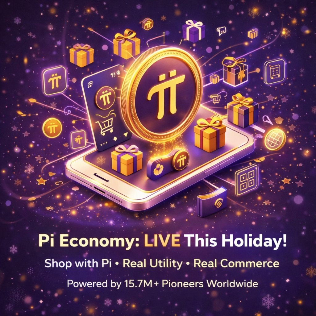 drnicolas_'s tweet photo. 🎄✨ Pi Economy is LIVE this Holiday Season! ✨🎄

🟣 Shop with Pi
🛍️ Real Utility • Real Commerce
🌍 Powered by 15.7M+ Pioneers worldwide

This holidays, experience real-world Pi adoption — gifts, shopping, apps & merchants all powered by Pi Network 💜🚀
🎁 Support Pi merchants
📱 Use Pi in real commerce
🌟 Be part of the future economy

👉 Follow & support our Pi community on Facebook:
🔗  https://t.co/rs6sCAaBxI

🚀💜🔁💐