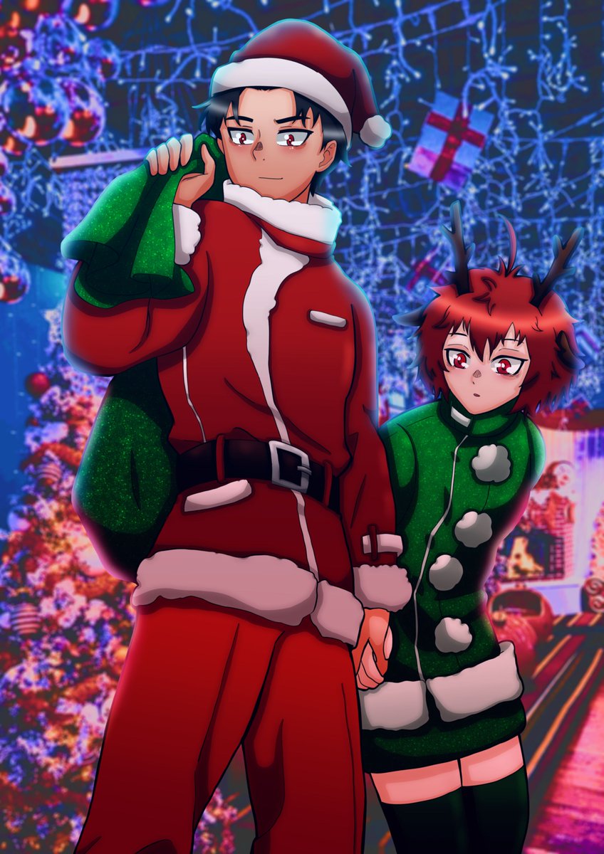 Abitas_Artworks's tweet photo. Merry Christmas from the LF Crew!! (This is Old art that I couldn't get out in time last Christmas! So enjoy a blast from the past! Up next? This year's Christmas art!)

#Christmas #MerryChristmas #art #artist #manga #MangaColoring #illustration #AnimeArt #anime https://t.co/OIixoVedXQ
