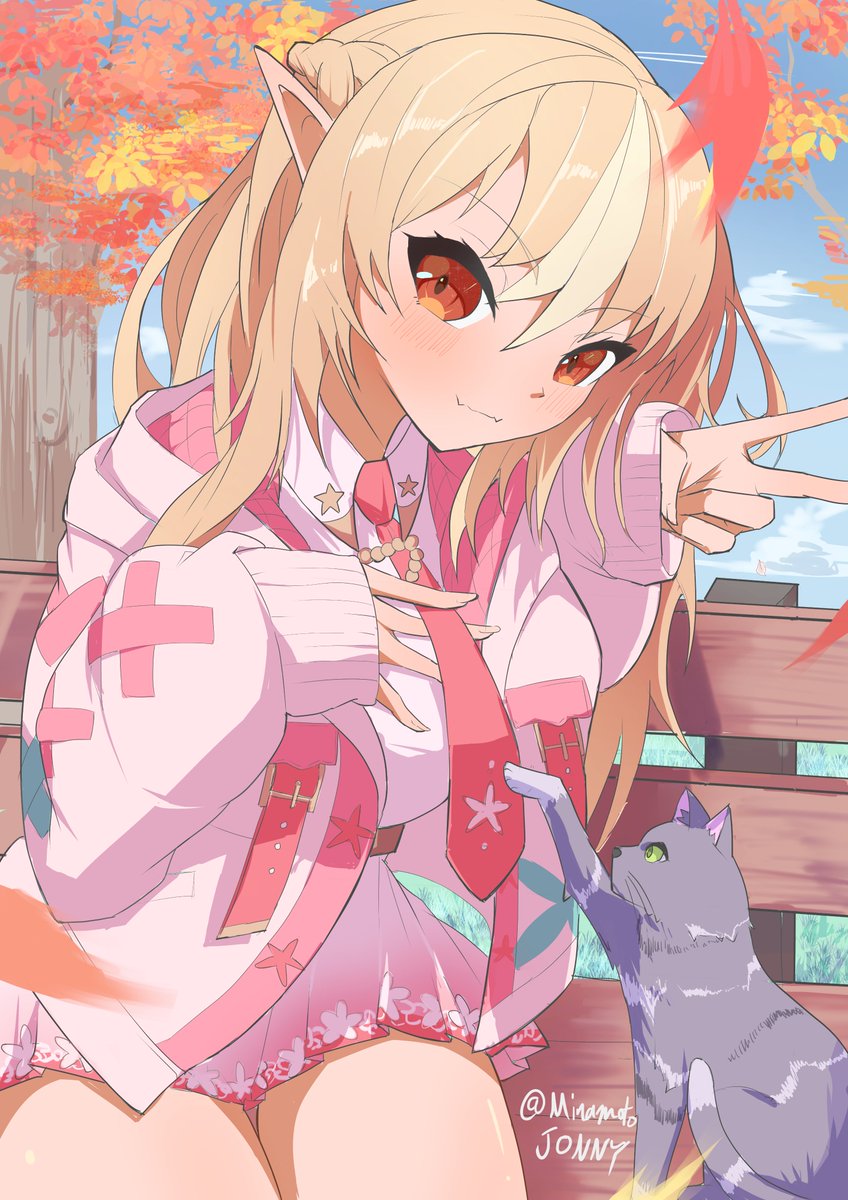 不知火フレア 「#しらぬえ クリスマス全く関係ないけどコツコツ描いてきたので。 久々に推しを描け」|天より舞い散るみなもとじょにい【名犬】のイラスト