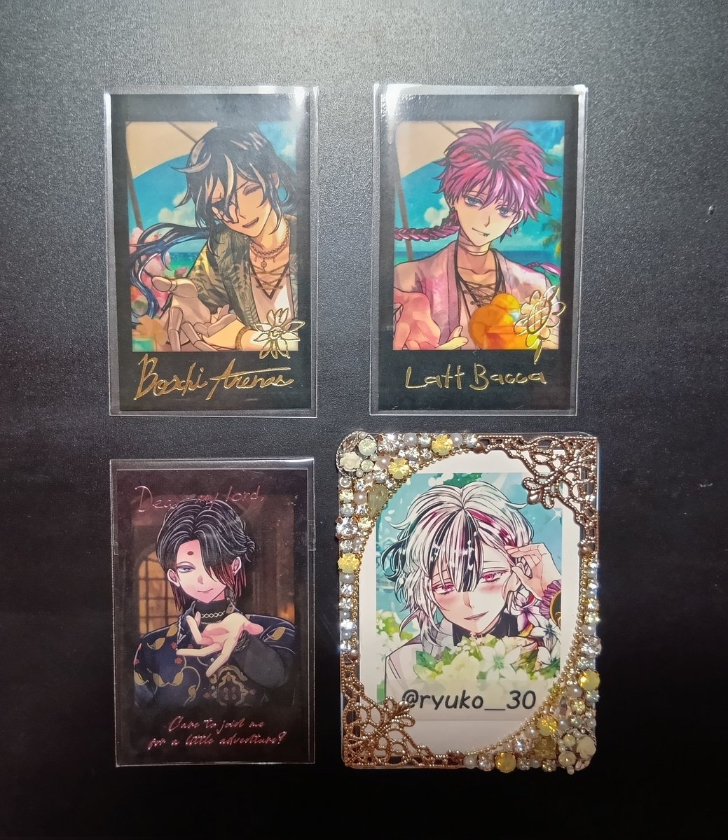 交換】 悪魔執事と黒い猫 あくねこ チェキ 風 カード バレンタイン 夏