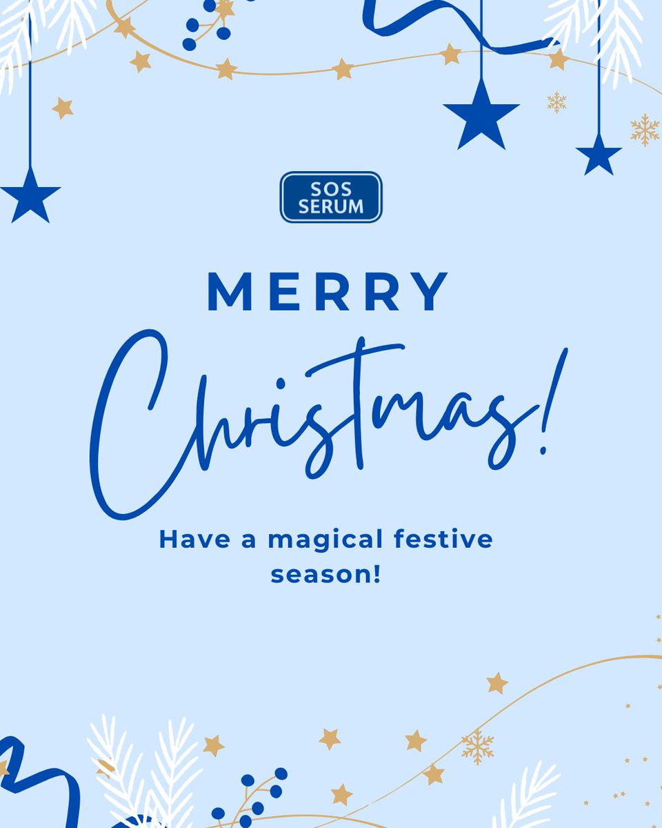 sosserum's tweet image. We’re sending all our wonderful customers warm wishes for a very Merry Christmas!
🎄✨ ​

Wishing you a fabulous day full of joy, love, and festive cheer! 💙​

#MerryChristmas #FestiveSeason #ChristmasCheer #SeasonOfJoy
#ChristmasMagic