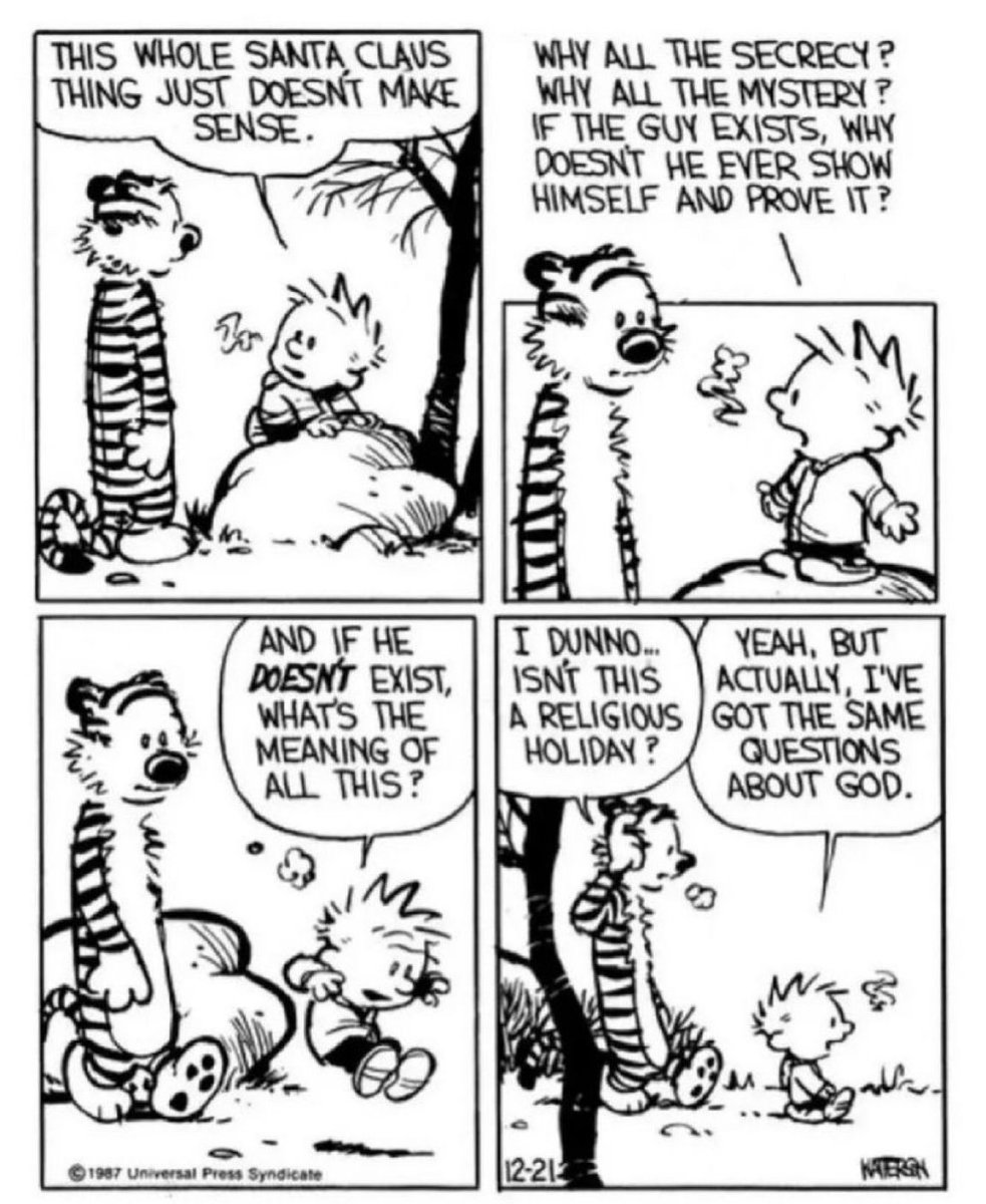 Calvinn_Hobbes's tweet photo. 🎅🏻👀 #CalvinandHobbes #Christmas https://t.co/rhgpHiEZCa
