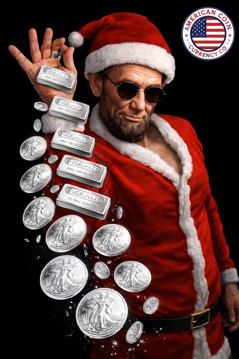 Markets shine bright as silver and gold bring holiday cheer!

May this season be filled with family, gratitude, and reflection on how far we’ve come. Enjoy the fruits of your labor as markets rise and new opportunities unfold.

Merry Christmas from <a href="/americancoinacc/">American Coin & Currency</a> 🎄