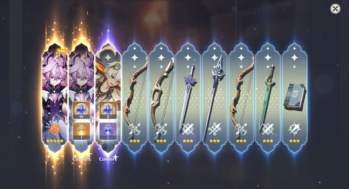 Just wanted to share my luckiest 10 pull ever! Oh and I wish you luck with all your character pulling ^^
#GenshinImpact #Durin