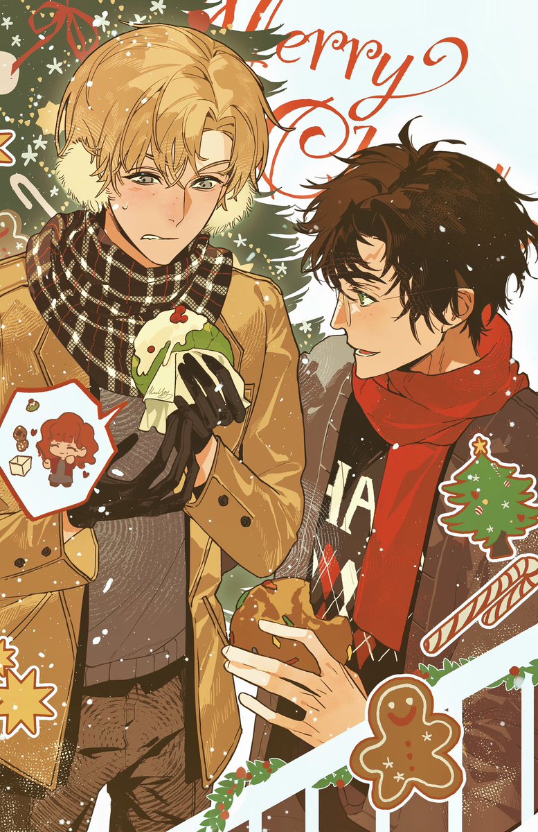 zui85239358's tweet image. Molly's Christmas Biscuits🎄
#drarry