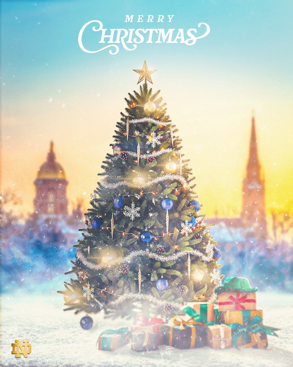 FightingIrish's tweet image. Wishing you and yours a very Merry Christmas!🎄

#GoIrish☘️