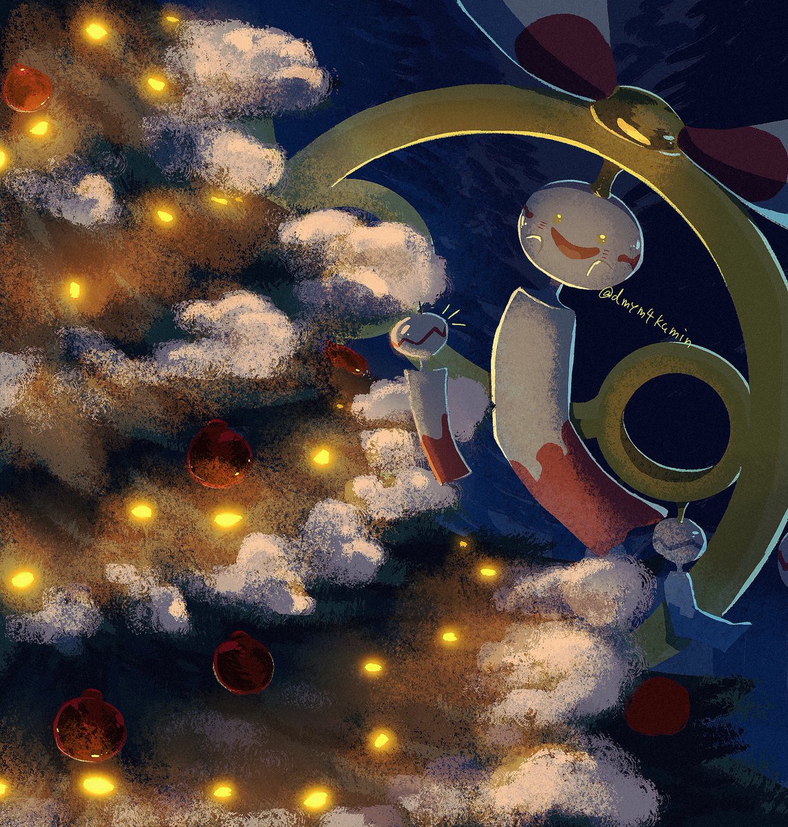 #️⃣私の絵柄で見てみたいポケモン　メガチリーン🎐
『お揃い！』