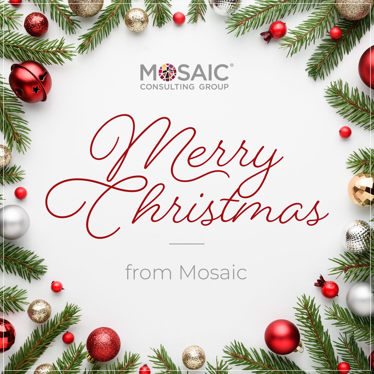 MosaicCG's tweet photo. Today is about joy, laughter, and the magic that makes this season unforgettable. May your home feel warm, your heart feel full, and your day overflow with love and light. Wishing you a day of wonder, warmth, and unforgettable moments. Merry Christmas! https://t.co/GrtJabk0x0