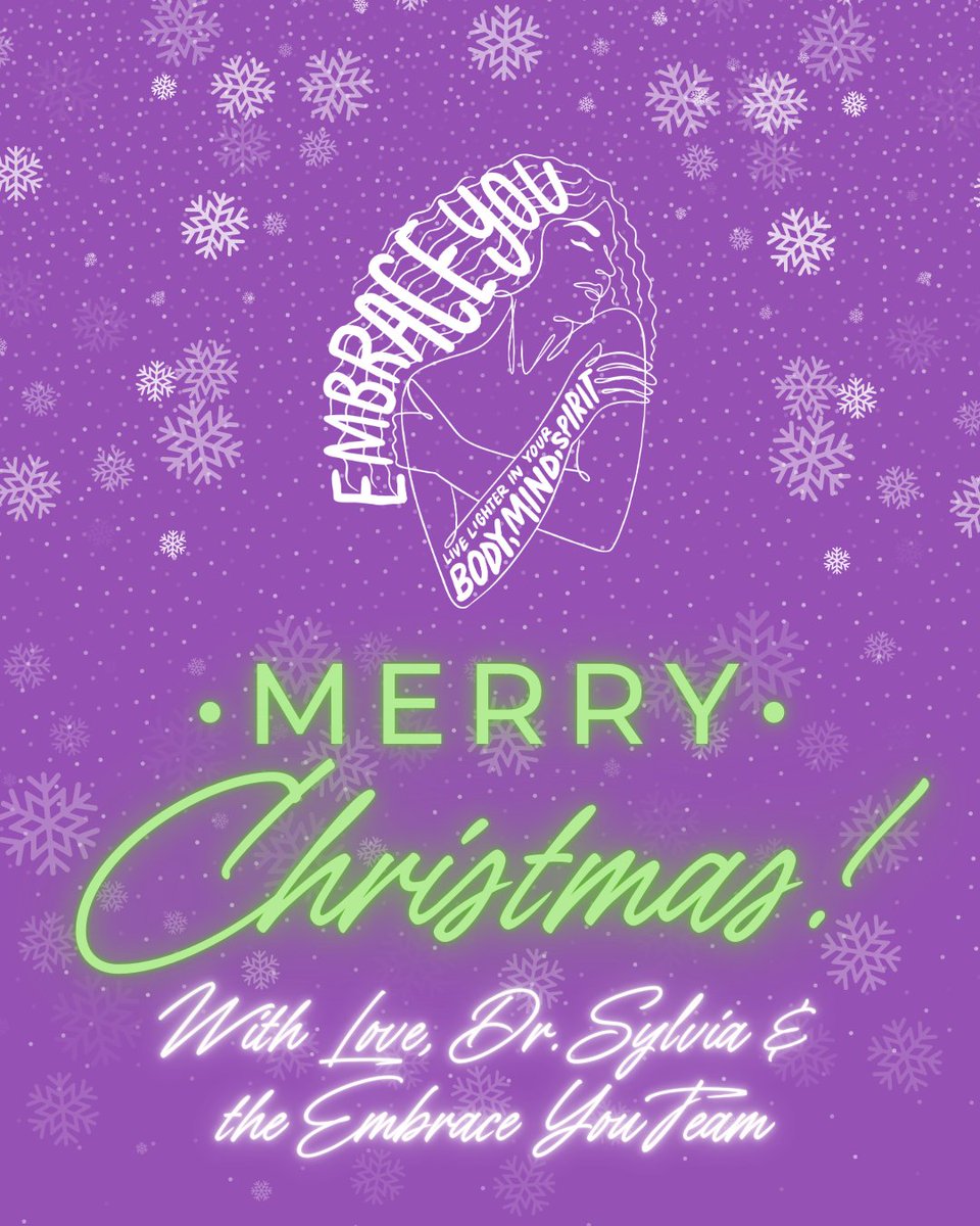 Happy Holidays &amp; Merry Christmas! As we pause to celebrate the season, we’re grateful for community, movement, meaningful conversations, and the small choices that support our well being all year long. May today be filled with rest, reflection, &amp; moments that truly nourish you.