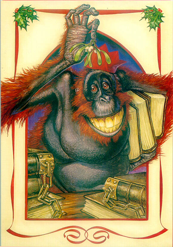 rhipratchett's tweet image. Happy Hogswatch to all who celebrate. Ho! ho! Ho!