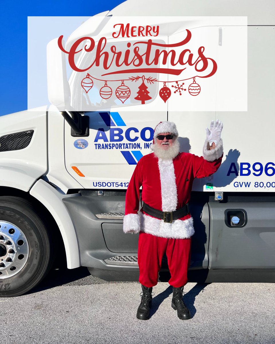🎅🎄 Santa wishes you all a Merry Christmas! Wishing our drivers, families and partners a safe, happy holiday season — on the road and at home.