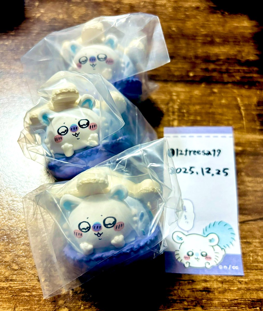 12freesa19's tweet photo. 【交換】ちいかわ マカロン きゃらまかろん

【譲】
モモンガ３

【求】
うさぎ２、ハチワレ１

郵送希望
年末何かと立て込んでおりますので、なるべくまとめて交換可能な方を優先させていただきたいです。よろしくお願いいたします！ https://t.co/tfWClsAXVX