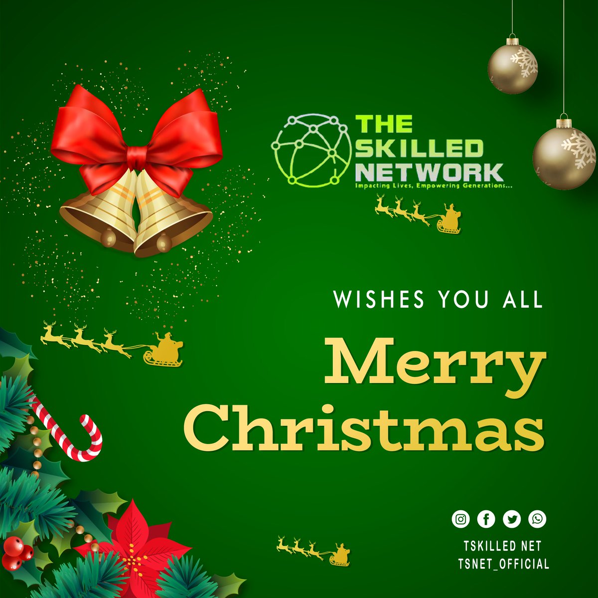 𝑺𝒆𝒂𝒔𝒐𝒏’𝒔 𝑮𝒓𝒆𝒆𝒕𝒊𝒏𝒈𝒔 𝒇𝒓𝒐𝒎 𝑻𝒉𝒆 𝑺𝒌𝒊𝒍𝒍𝒆𝒅 𝑵𝒆𝒕𝒘𝒐𝒓𝒌 🎄🥂🎊
— The Skilled Network (TSN)
#TSN
#Seansonsgreetings
#MerryChristmas