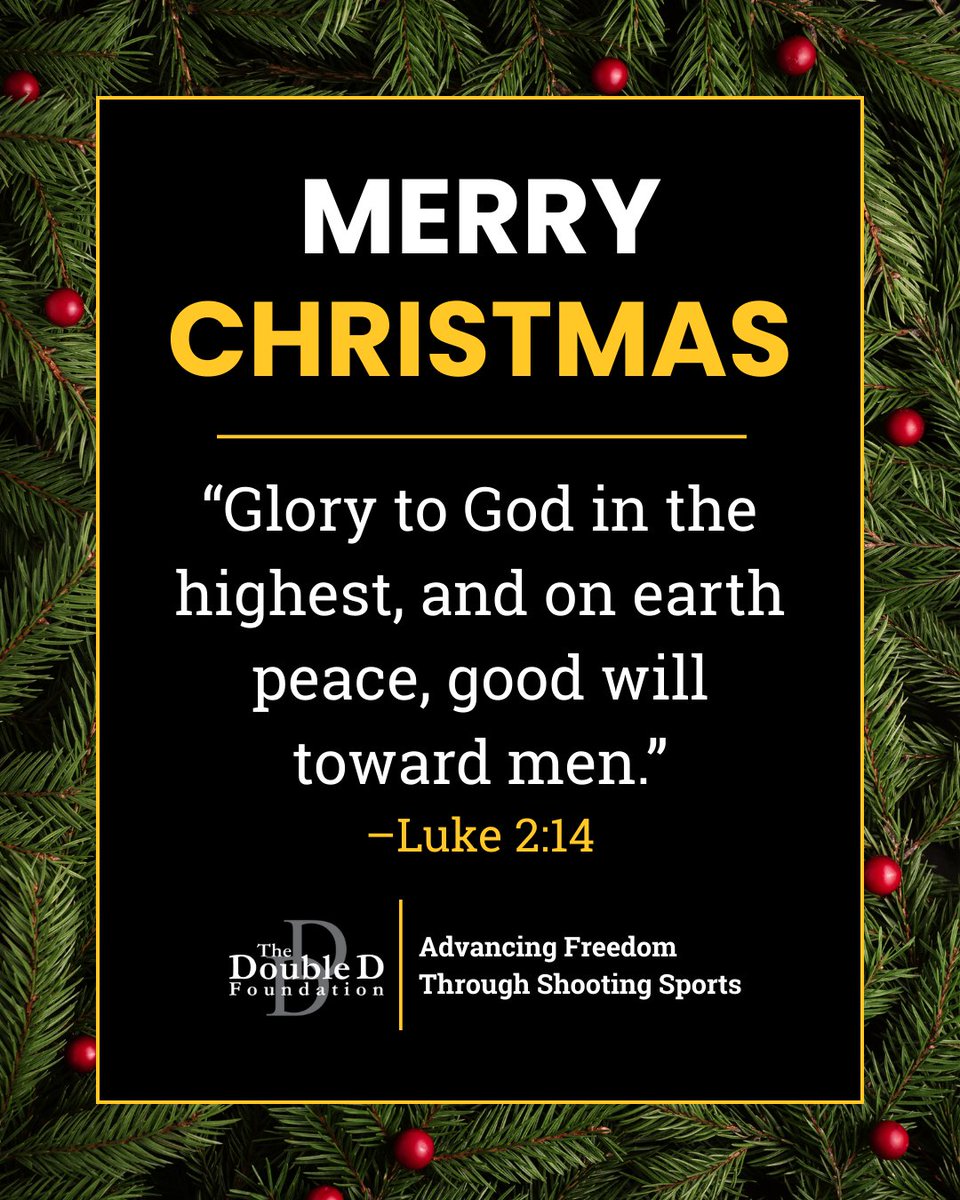 As we celebrate the birth of Jesus Christ, we give thanks for the blessings of faith, family, and freedom. Merry Christmas and God Bless!