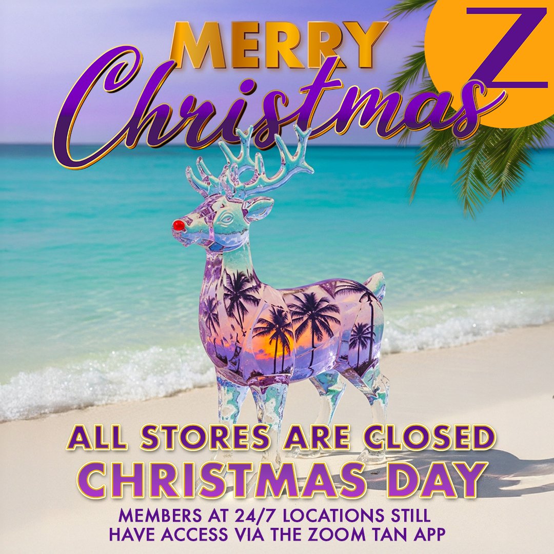 ZoomTan's tweet image. 🎄✨ Merry Christmas from Zoom Tan! ✨🎄 Our salons are closed today while our team celebrates, but we’ll be back tomorrow, 12/26, at 10 AM.
 
Take advantage of our holiday membership deals today only:
1️⃣ $12 First Month of a Monthly Membership
2️⃣ $125 OFF Any Year Membership
🔗…