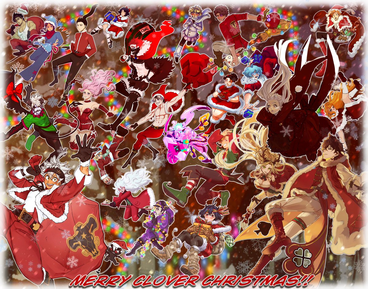 1__phoebe__1's tweet photo. .• MERRY CLOVER CHRISTMAS •.🎄 
#BlackClover|#ブラッククローバー https://t.co/5gJWRMKnaw