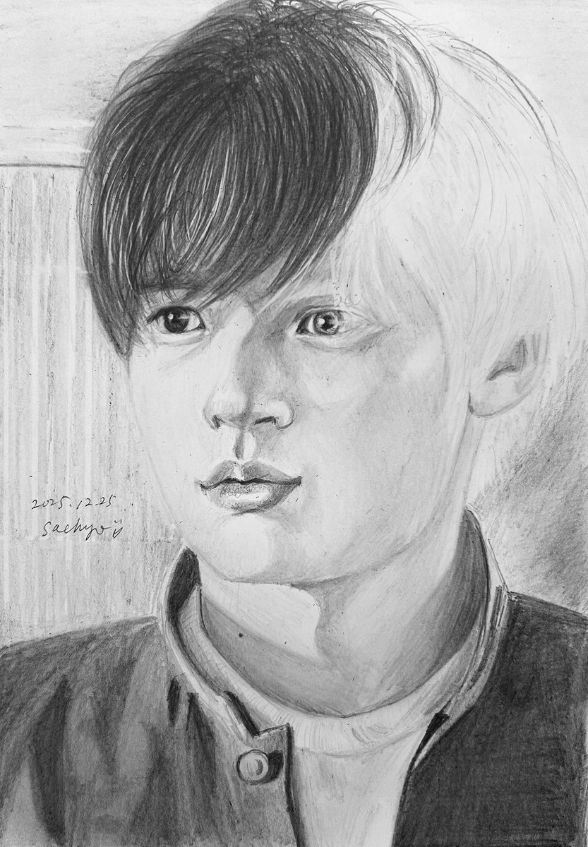 くちびるが上手く描けました(*¨̮*) #水上恒司 #鉛筆画練習中 #WINDBREAKER