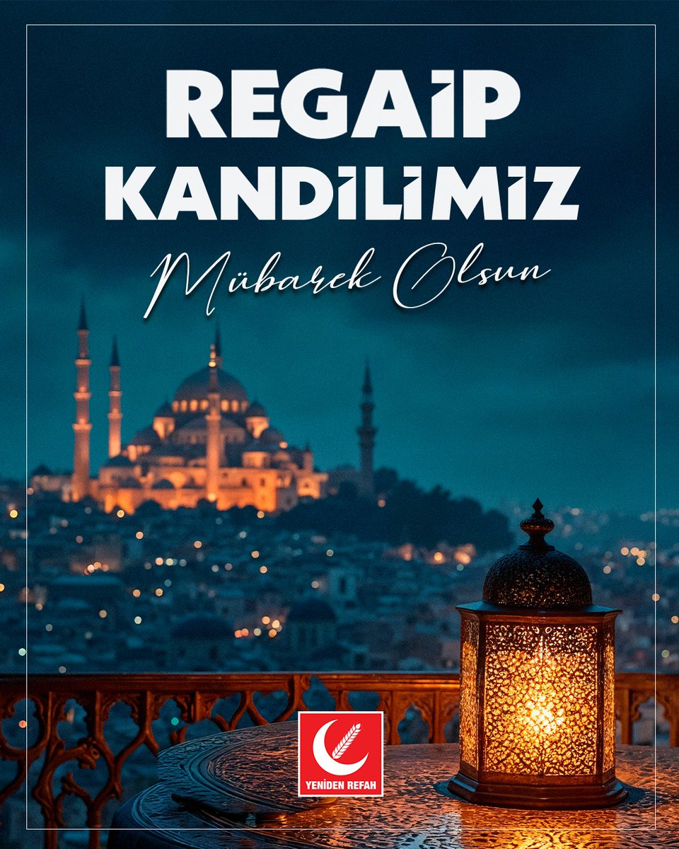 Mübarek Regaip Kandili’nin, gönüllerimize inşirah, ülkemize huzur getirmesini diliyoruz.
Kandilimiz mübarek olsun.