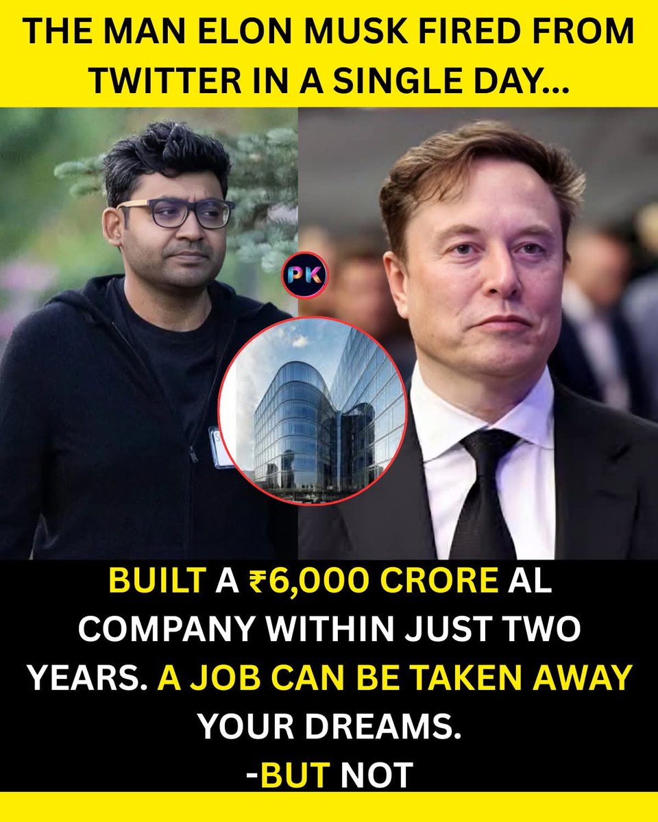 rajuidesai's tweet photo. The man Elon Musk removed from Twitter in a single day didn’t disappear —
he returned to build one of the most promising AI startups of this decade.
Because a job can be taken… but vision cannot.

Parag Agrawal, an IIT Bombay and Stanford University–trained technologist, became CEO of Twitter in November 2021 after Jack Dorsey stepped down. But when Musk acquired the platform (now X) in October 2022, Parag was dismissed within hours — a moment that dominated global headlines.

For many, that could have been the end.
For Parag, it was a reset.

In 2023, he founded Parallel Web Systems, an AI company focused on helping artificial intelligence explore and understand the internet more like a human researcher — thoughtfully, contextually, and intelligently.

In a short time, the startup has begun to make its presence felt:
💡 Raised over $30 million from leading investors including Khosla Ventures, Index Ventures, and First Round Capital
💡 Built advanced AI tools supporting large-scale research and automation
💡 Positioned itself as a key enabler for next-generation AI agents — the hidden intelligence behind future assistants, search systems, and analytical engines

Parag didn’t merely bounce back.
He reinvented himself — moving from a corporate CEO role to becoming a builder at the cutting edge of AI innovation.

The lesson is simple, yet powerful:
Titles fade.
Paychecks end.
But skills, creativity, and resilience last.

Lose a role — find a purpose.
Lose a job — build a breakthrough.
- taken from other Media...

#ParagAgrawal #ParallelWeb #AIStartup #TechComeback #IndianInTech #Entrepreneurship #Inspiration
