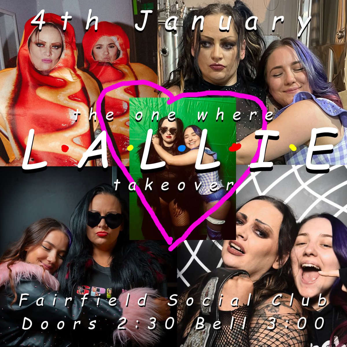 FutureShockWres's tweet photo. ☕️ •L•A•L•L•I•E• ☕️

It’s official, the Lallie takeover will happen on Sunday 4th January at @FSCMCR!

What chaos does these pair have in store for us?!

It’s gonna be… SOMETHING 👀

https://t.co/OvAc7ATpmy https://t.co/Iusu6BT7mY