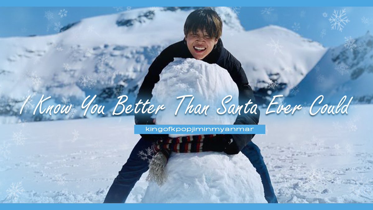 kingofkpopjm's tweet image. This Christmas,we wrote a song for Jimin about noticing the little things and loving quietly.

I Know You Better Than Santa Ever Could 💛

▶️ [youtu.be/LsWxOqwHpxI?si…]

Merry Christmas Jimin &amp;amp; PJMs

#Jimin #지민
#IKnowYouBetterThanSantaEverCould