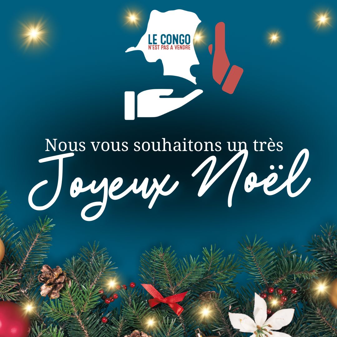 En ce jour de Noël, le CNPAV "Congo N’est Pas A Vendre" rappelle que l’espérance d’un Congo plus juste passe par l’intégrité, la transparence et le courage collectif.

Lutter contre la corruption, c’est défendre la dignité de notre peuple, préserver nos ressources et préparer un