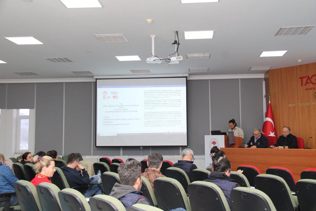 TAGEM Tarımsal Araştırma Yönetimi Yönergesi çerçevesinde Enstitümüz Araştırma Komitesi (EAK)  toplantısı gerçekleştirilmiştir.

Within the framework of the TAGEM Agricultural Research Management Directive, the Institute Research Committee (EAK) meeting was held at our Institute.